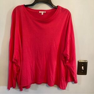 Sundry pink slouchy oversize pink 3/4 length wide sleeves size 4